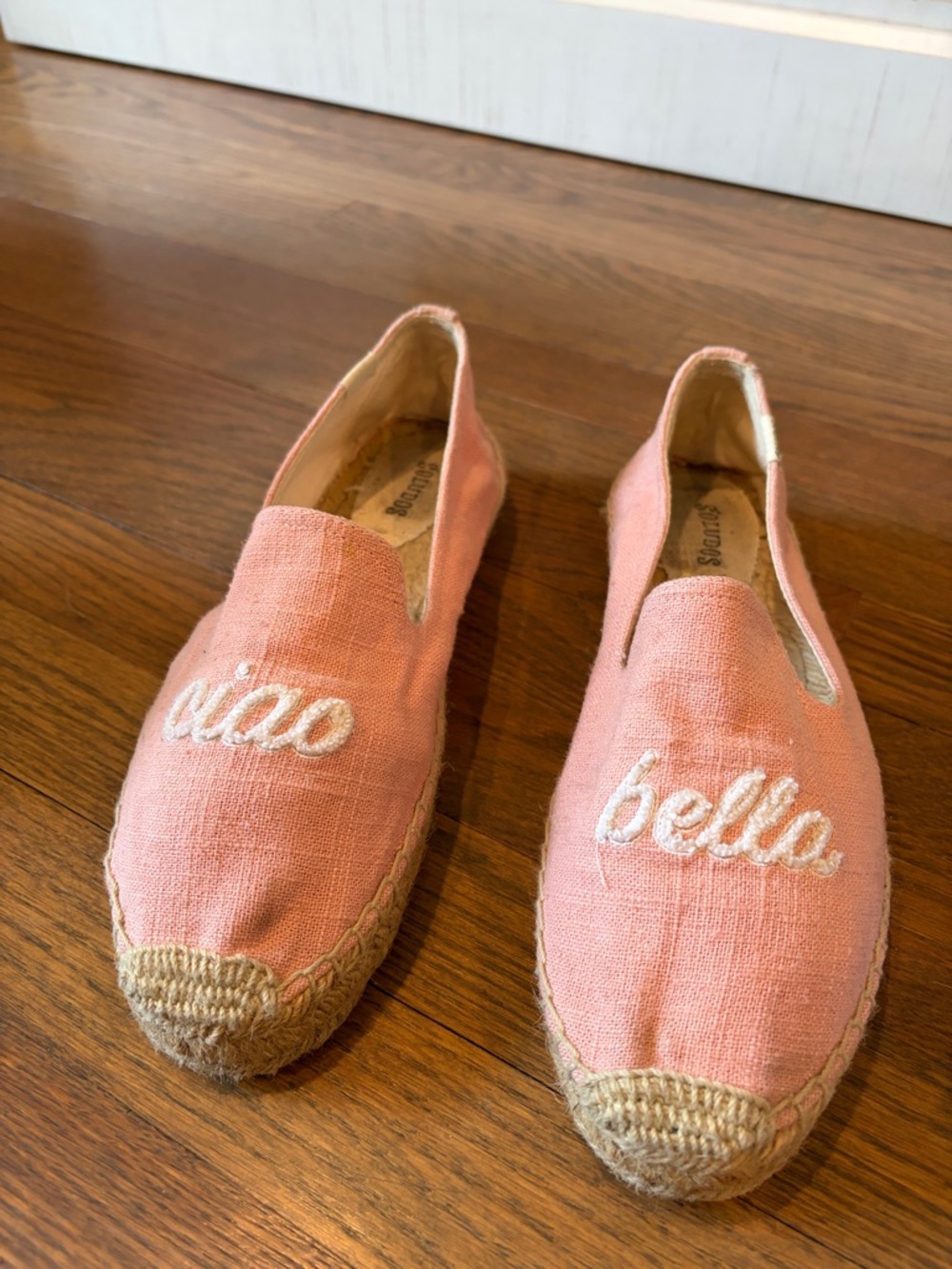 Pink 'Ciao Bella' Espadrille Slip-Ons - Women's